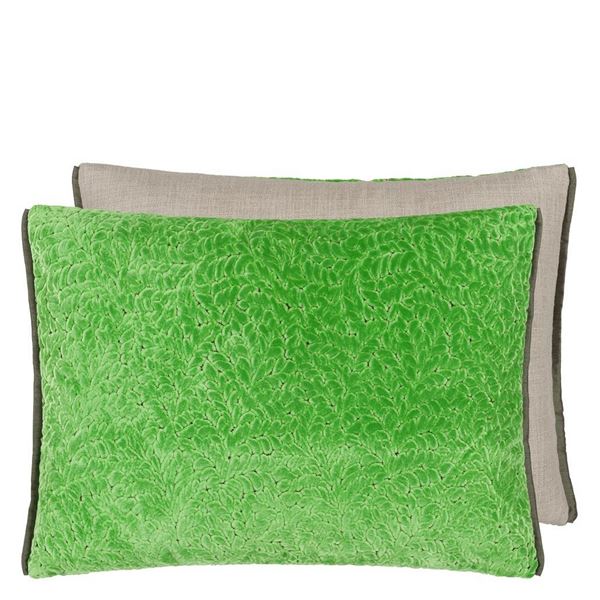 Cartouche Cushion - Malachite